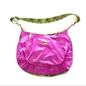 Zumba Large Fuchsia Nylon Crossbody Gym Bag